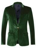 Blazer velours homme à bouton doré – CLEVI Paris