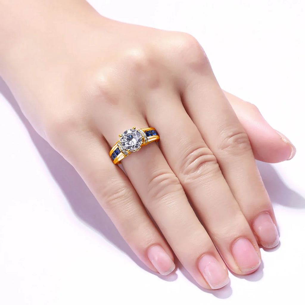 Bague Femme Moissanite 2ct D VVS1 Argent 925 Certifiée – CLEVI Paris