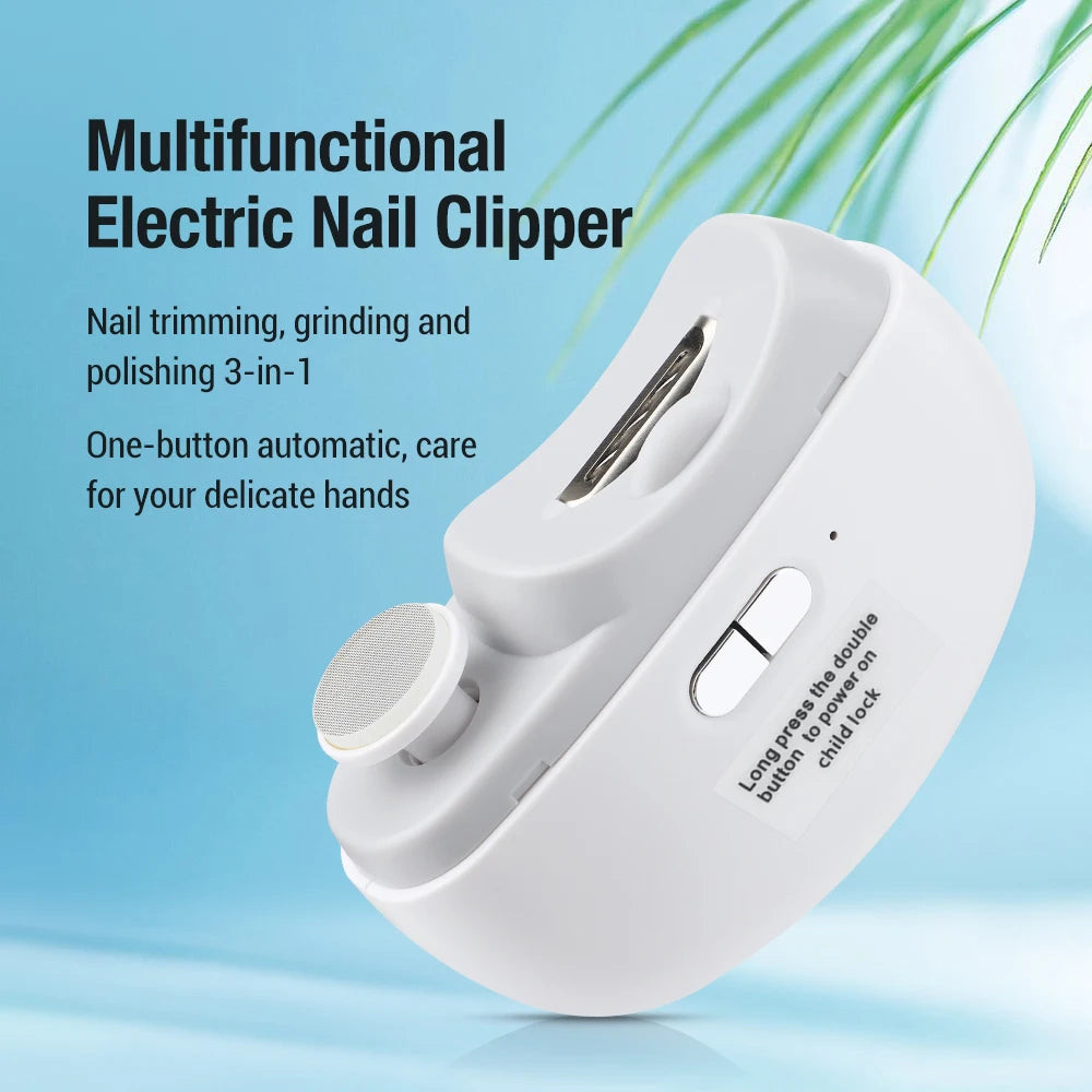 Coupe-Ongles Électrique Automatique USB-C – Lime & Polissage – CLEVI Paris