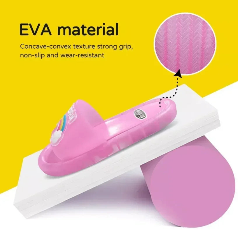 Chaussons Enfant Licorne – Semelle EVA, Séchage Rapide, Unisexe, Tailles 24-35 – CLEVI Paris