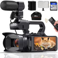 Caméscope Professionnel 4K 64MP KOMERY RX200 – Écran Tactile 4", WiFi, Zoom 18x, Live Streaming