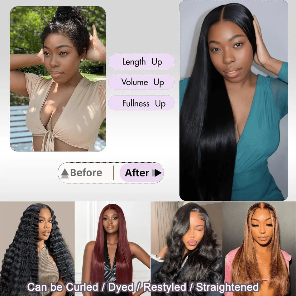 Extensions Lisses Straight Remy Hair Brésilien – CLEVI Paris