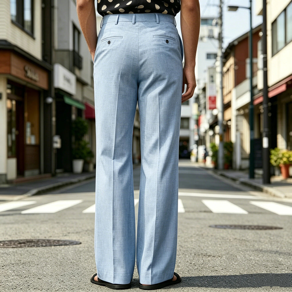 Pantalon homme habillé micro-évasé – CLEVI Paris