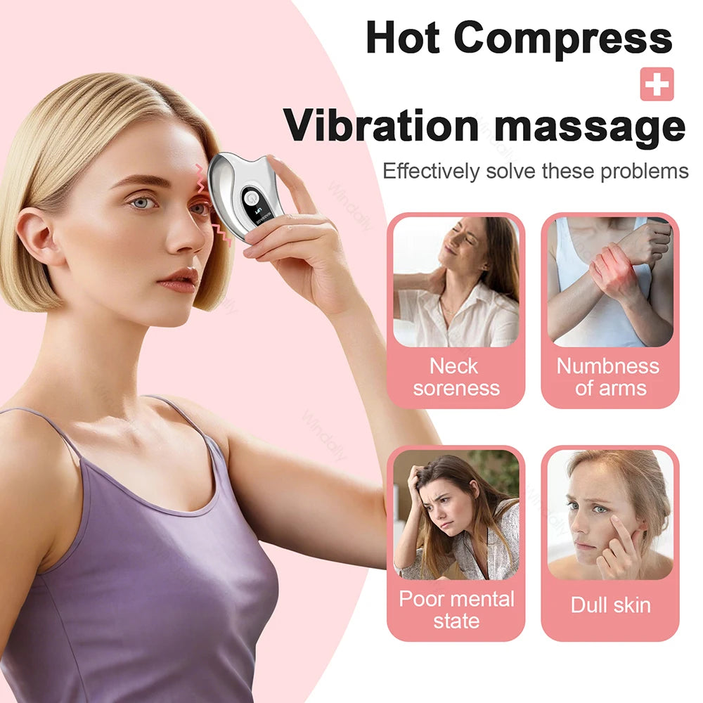 Gua Sha électrique chauffant et vibrant – CLEVI Paris