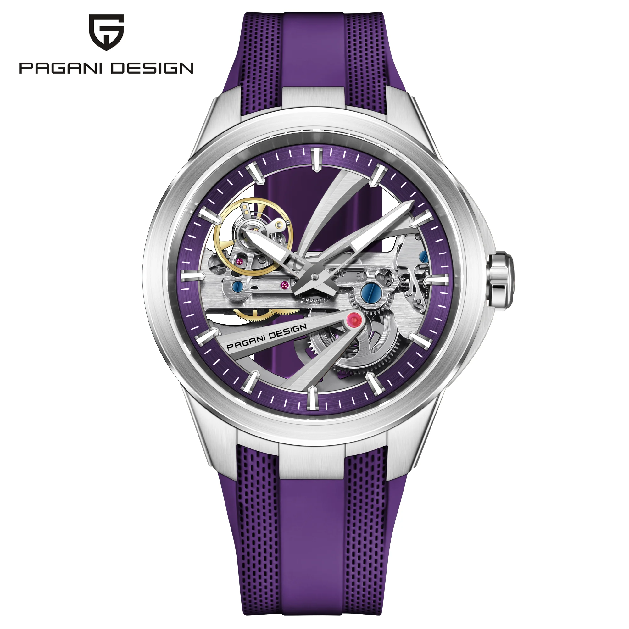 Montre Homme Automatique Squelette Fluororubber Pagani Design PD-YS030 – CLEVI Paris