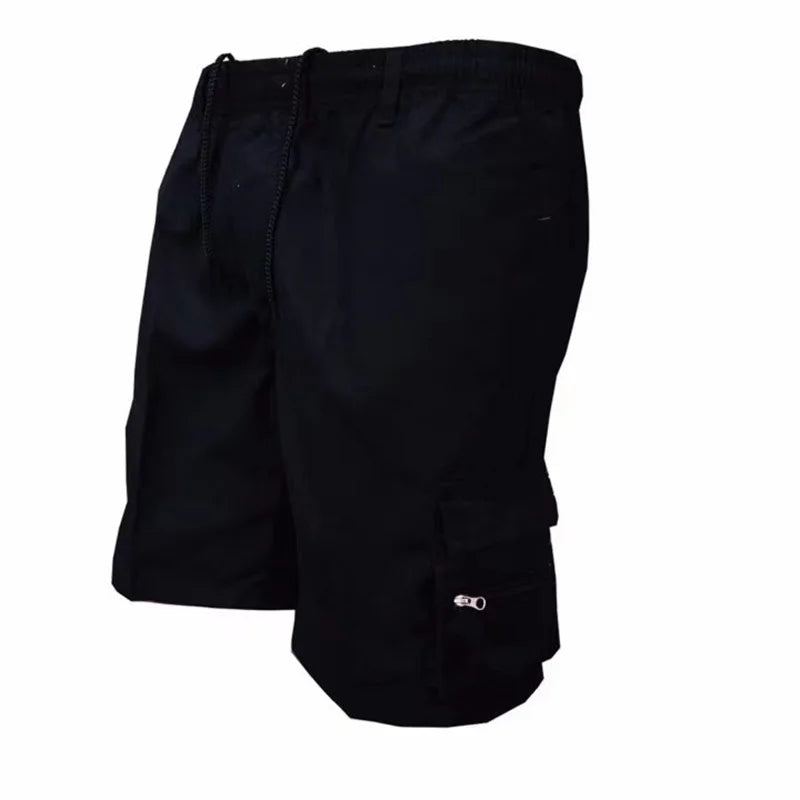 Short Cargo Homme Polyester Léger Poches Multiples – CLEVI Paris