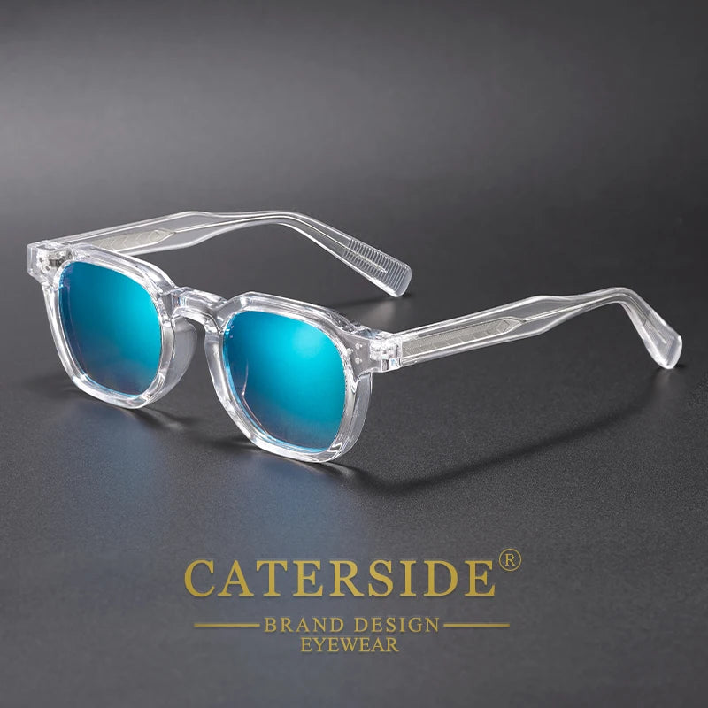 Lunettes de Soleil Style Punk Unisexe CATERSIDE – Monture Carrée Miroir UV400 – CLEVI Paris
