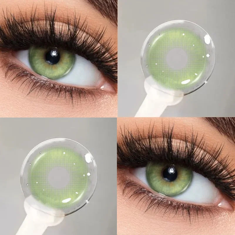 Lentilles de Contact Colorées KSSEYE – 9 Teintes, Avec ou Sans Correction, Port Annuel