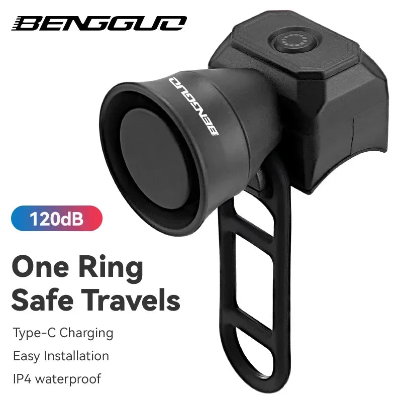 Sonnette Vélo Électronique Étanche USB & Pile — CLEVI Paris