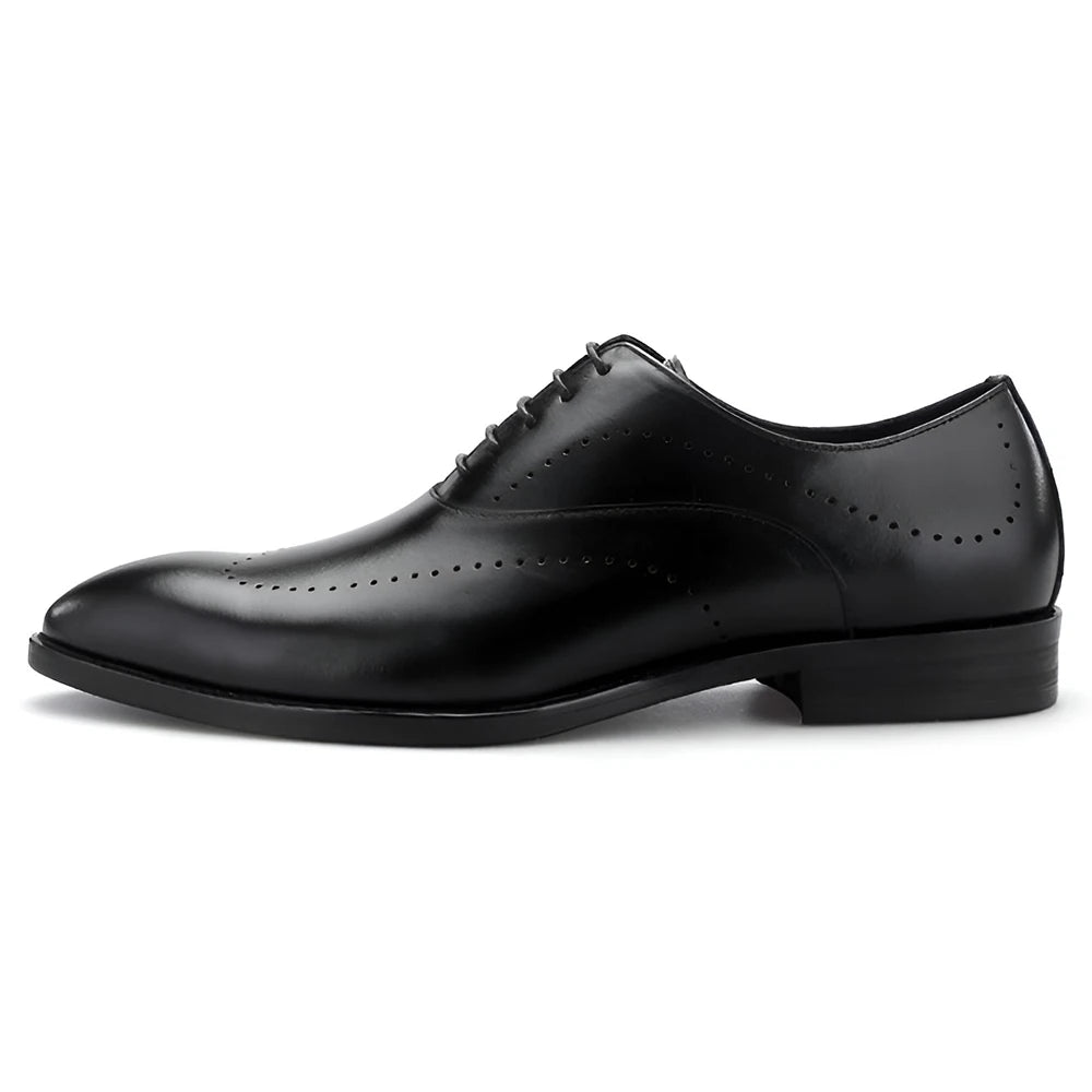 Derby Homme Cuir Pleine Fleur Bout Rond Imperméable | Business Quotidien EU 39-46