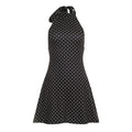 Robe Mini Halter à Pois Femme | Robe Slim Sans Manches Dos Nu Été – CLEVI Paris
