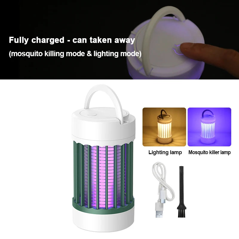 Lampe Anti-Moustiques UV Secteur ou Rechargeable Certifiée CE — CLEVI Paris