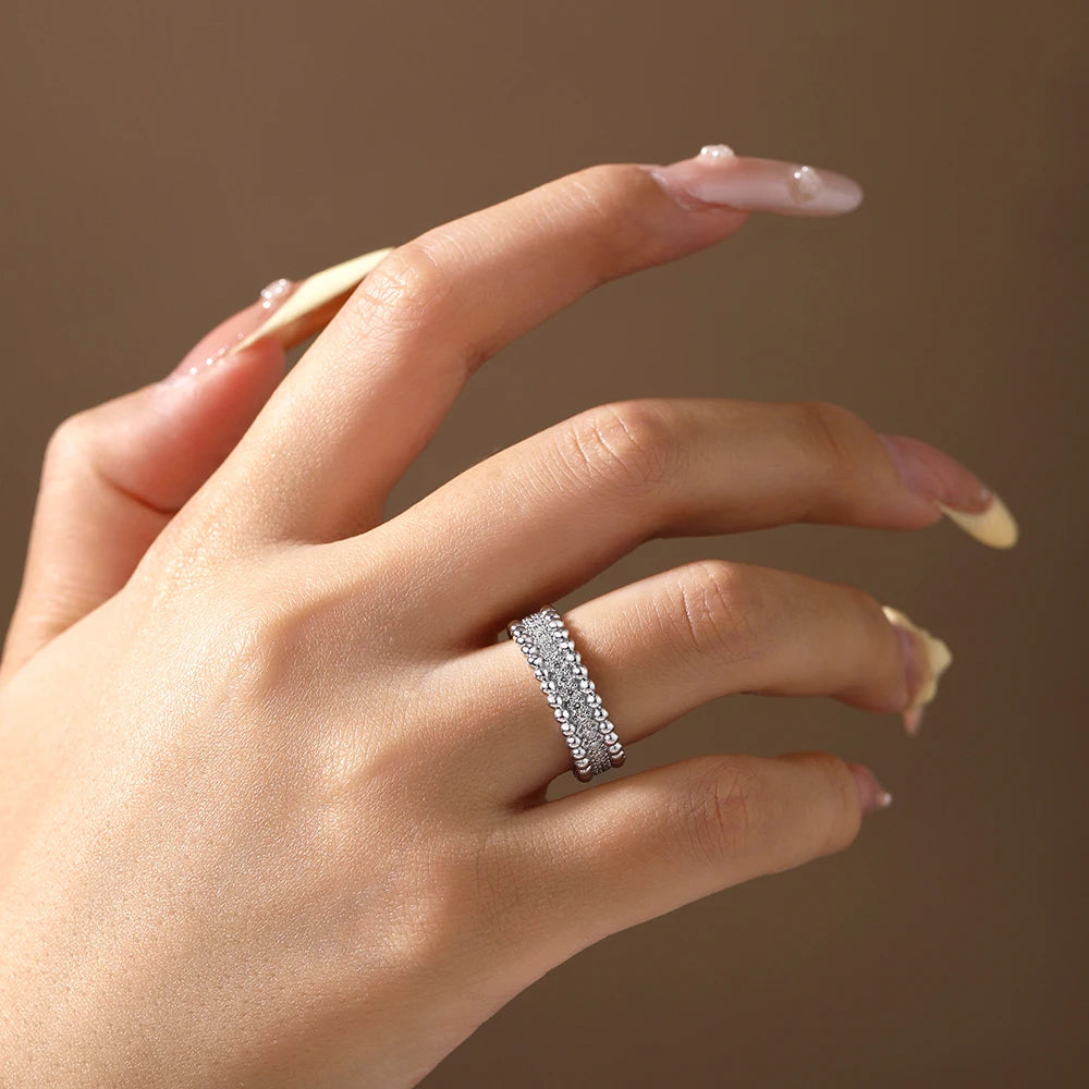 Bague Moissanite Éternelle D VVS1 Argent 925 – CLEVI Paris
