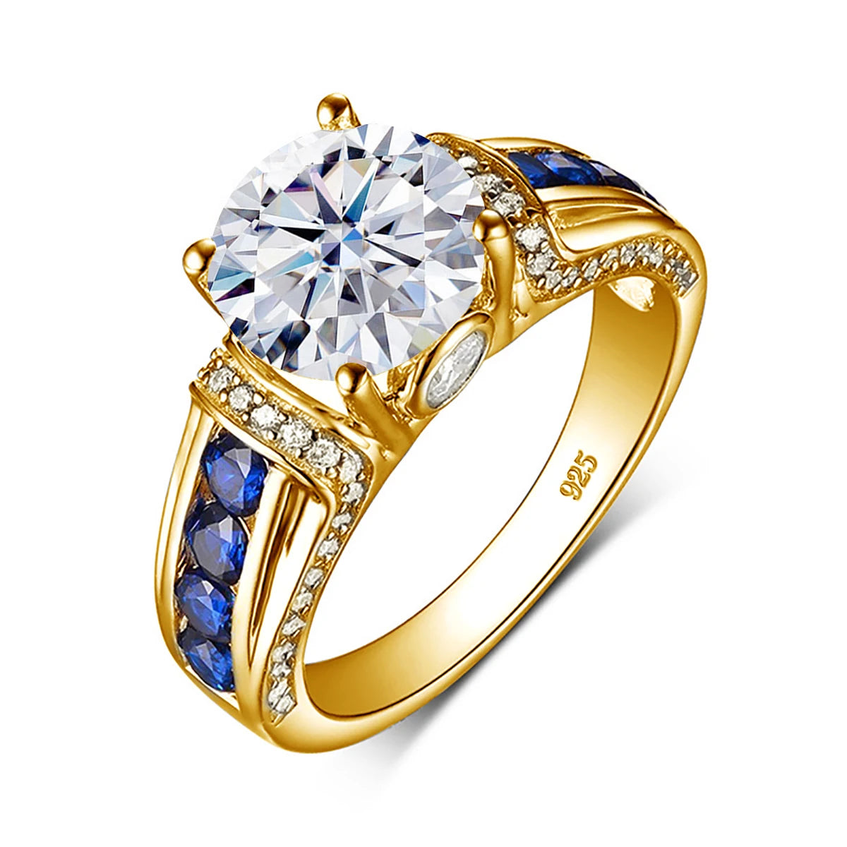 Bague Femme Moissanite 2ct D VVS1 Argent 925 Certifiée – CLEVI Paris