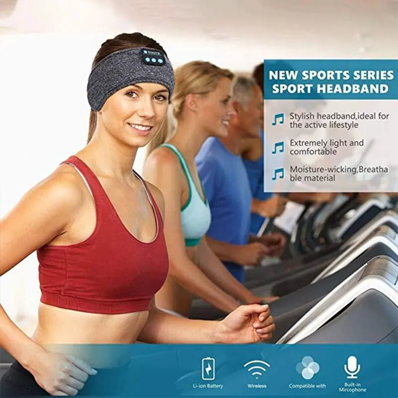 Bandeau Audio Bluetooth 5.0 avec Masque de Sommeil — ANC, Élastique, Sport & Nuit | CLEVI Paris