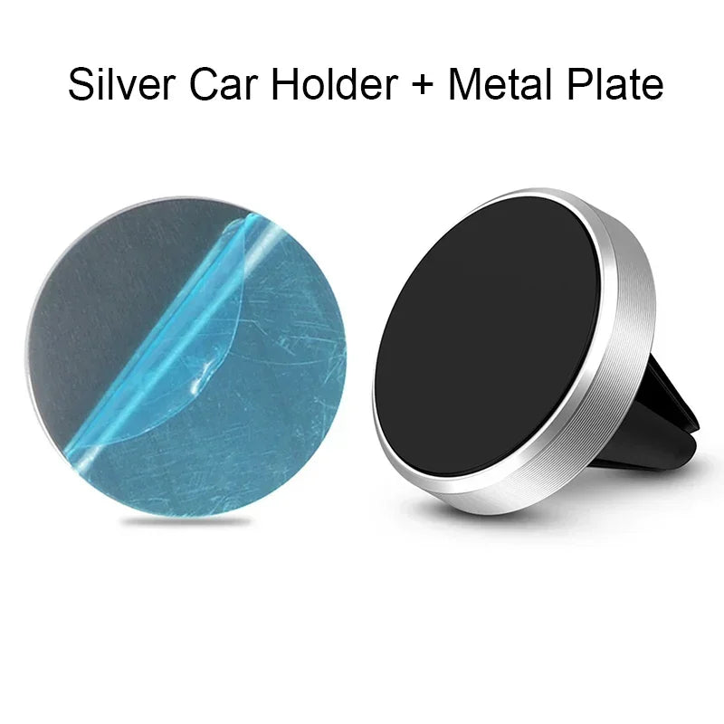 Support Téléphone Magnétique Voiture | Grille d’Aération, Alliage d’Aluminium, Universel – CLEVI Paris