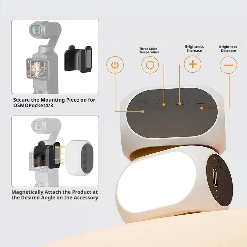 Lampe LED magnétique Pocket 3/4, 10 niveaux – CLEVI Paris