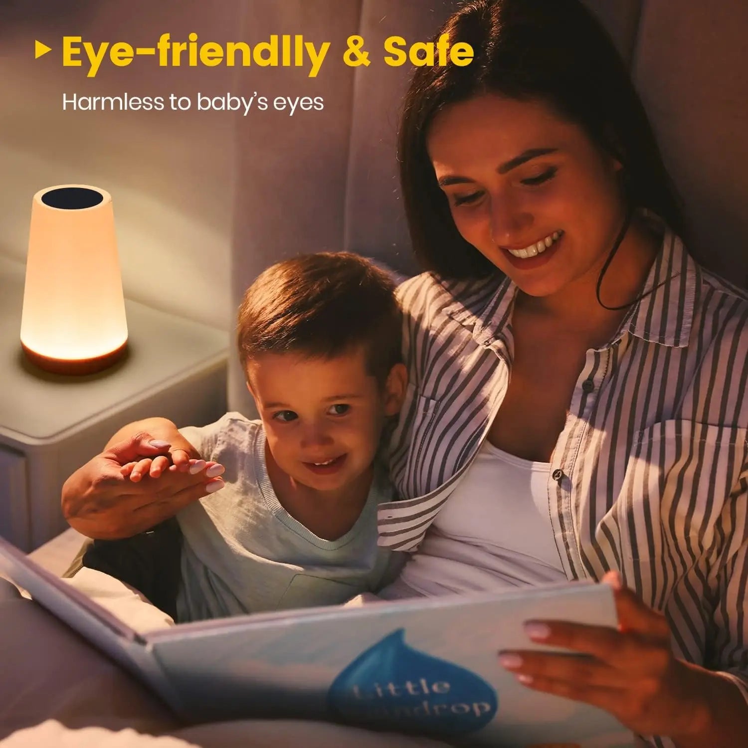 Lampe de Chevet LED 13 Couleurs — Tactile & Télécommande, USB Rechargeable, 10h | CLEVI Paris