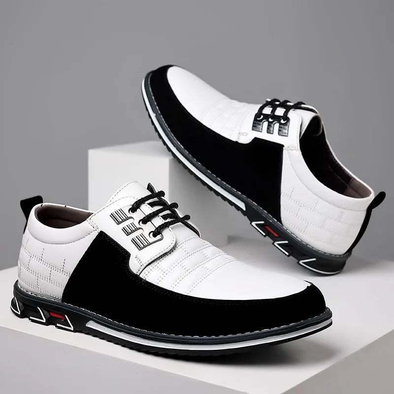 Chaussures Casual Homme PU Cuir Lacets Respirant Grande Taille | Business & Casual EU 38-50