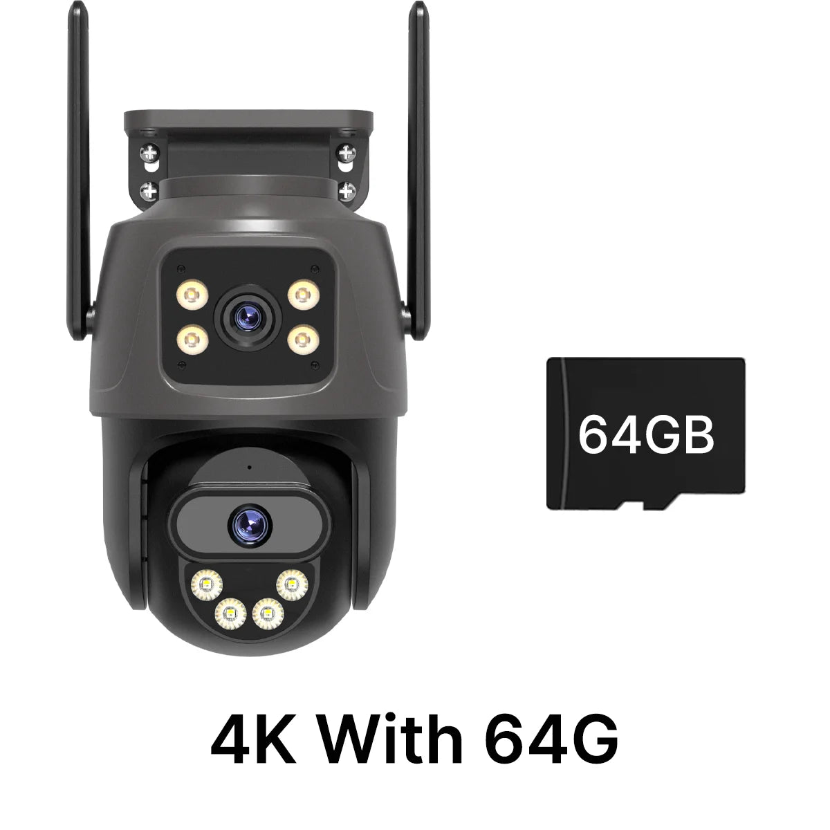 Caméra de Surveillance PTZ WiFi Extérieure 4K/6K – Suivi Auto & Vision Nocturne Couleur – CLEVI Paris