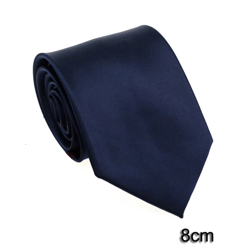Cravate unisexe unie 6 à 8 cm – CLEVI Paris