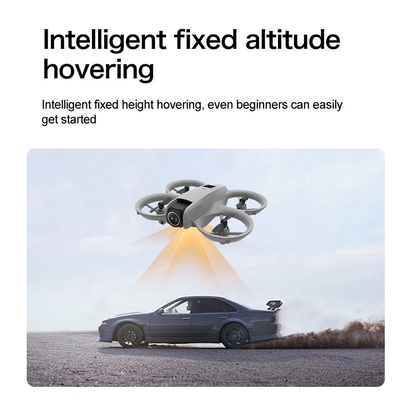 Mini Drone T3 8K Double Caméra FPV WiFi – Caméra Réglable 180°, Zoom 50x, Positionnement Optique & LED – CLEVI Paris