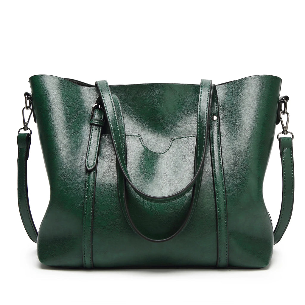 Sac Épaule PU Souple Femme Vintage 32x12x29cm Multi-Poches Bandoulière 115cm – CLEVI Paris