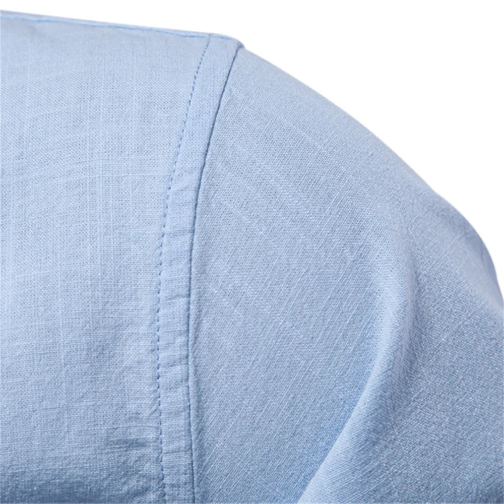 Chemise Homme 100% Coton – Manches Longues, Coupe Droite, Style Casual Premium