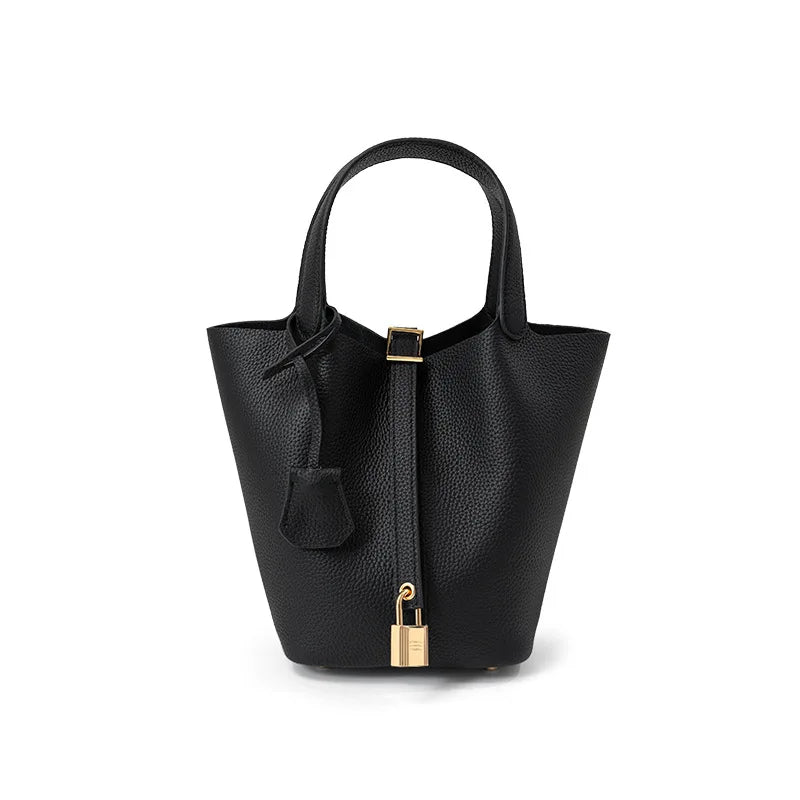 Sac Seau Femme Cuir Véritable TOGO Cylindrique Commuter Premium – CLEVI Paris