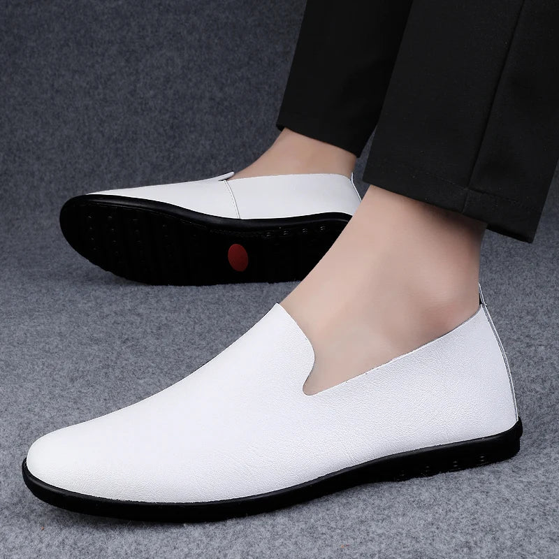 Mocassins Cuir Véritable Homme – Loafers Slip-On Respirants Casual & Formel Grandes Pointures 37–51 – CLEVI Paris