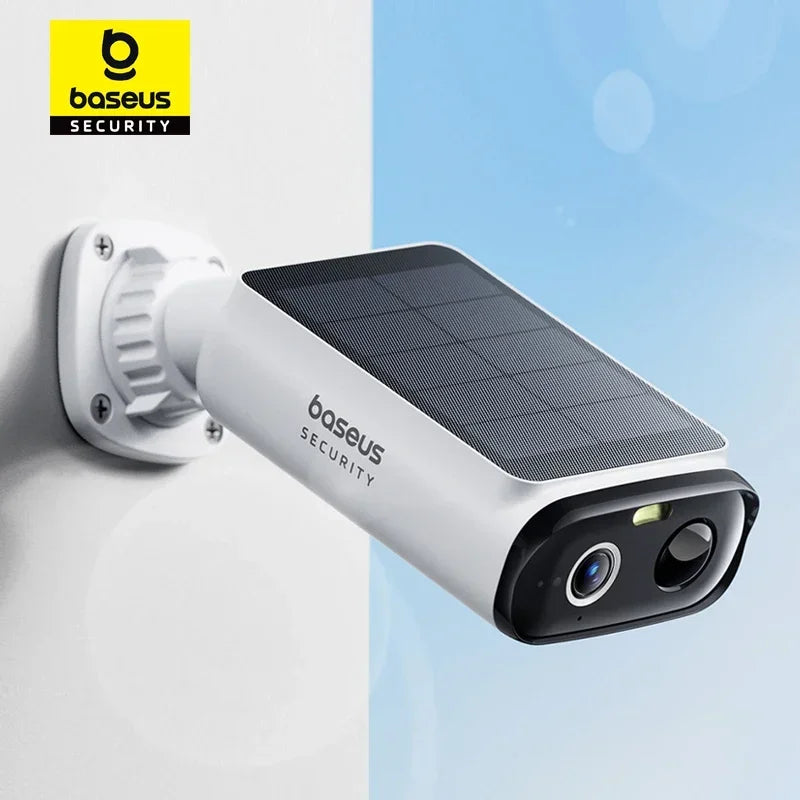 Caméra Solaire Extérieure Baseus S1 Lite 4MP 2K FOV 135° IP67 IA NeuraNex Wi-Fi – CLEVI Paris