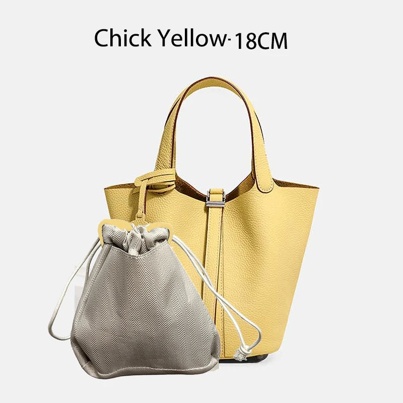 Sac Seau Femme Cuir Véritable Vache 2 Tailles 50+ Coloris Quincaillerie Argentée ou Dorée – CLEVI Paris