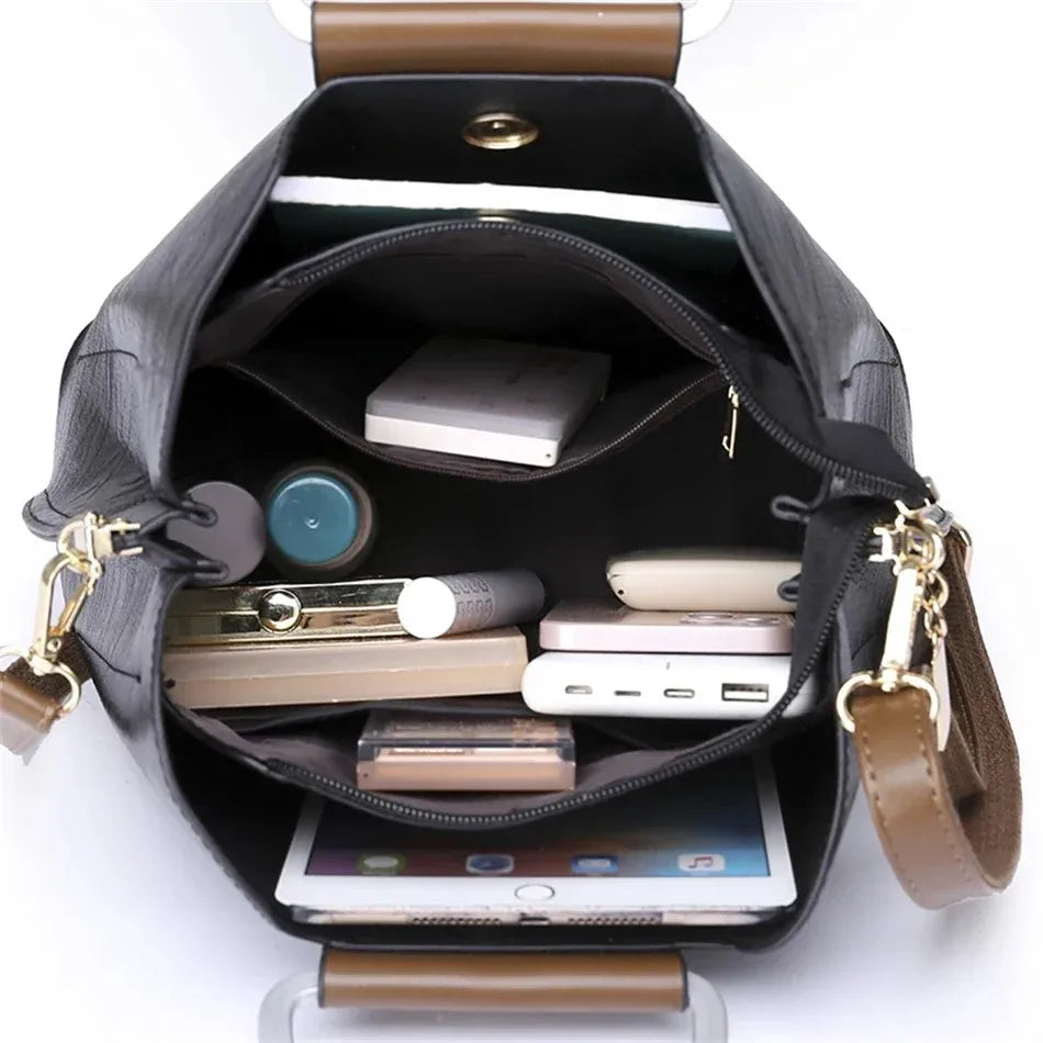 Sac À Main Femme Vanderwah Microfibre 27x22cm Bandoulière Réglable – CLEVI Paris