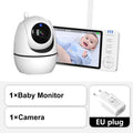 Babyphone Vidéo 5 Pouces PTZ 1080P Vision Nocturne Détection Pleurs Température – CLEVI Paris