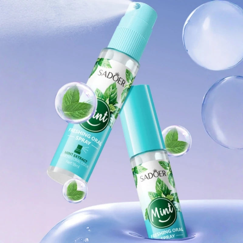 Spray Buccal Fraîcheur Haleine Menthe & Pêche Anti-Mauvaise Haleine – CLEVI Paris
