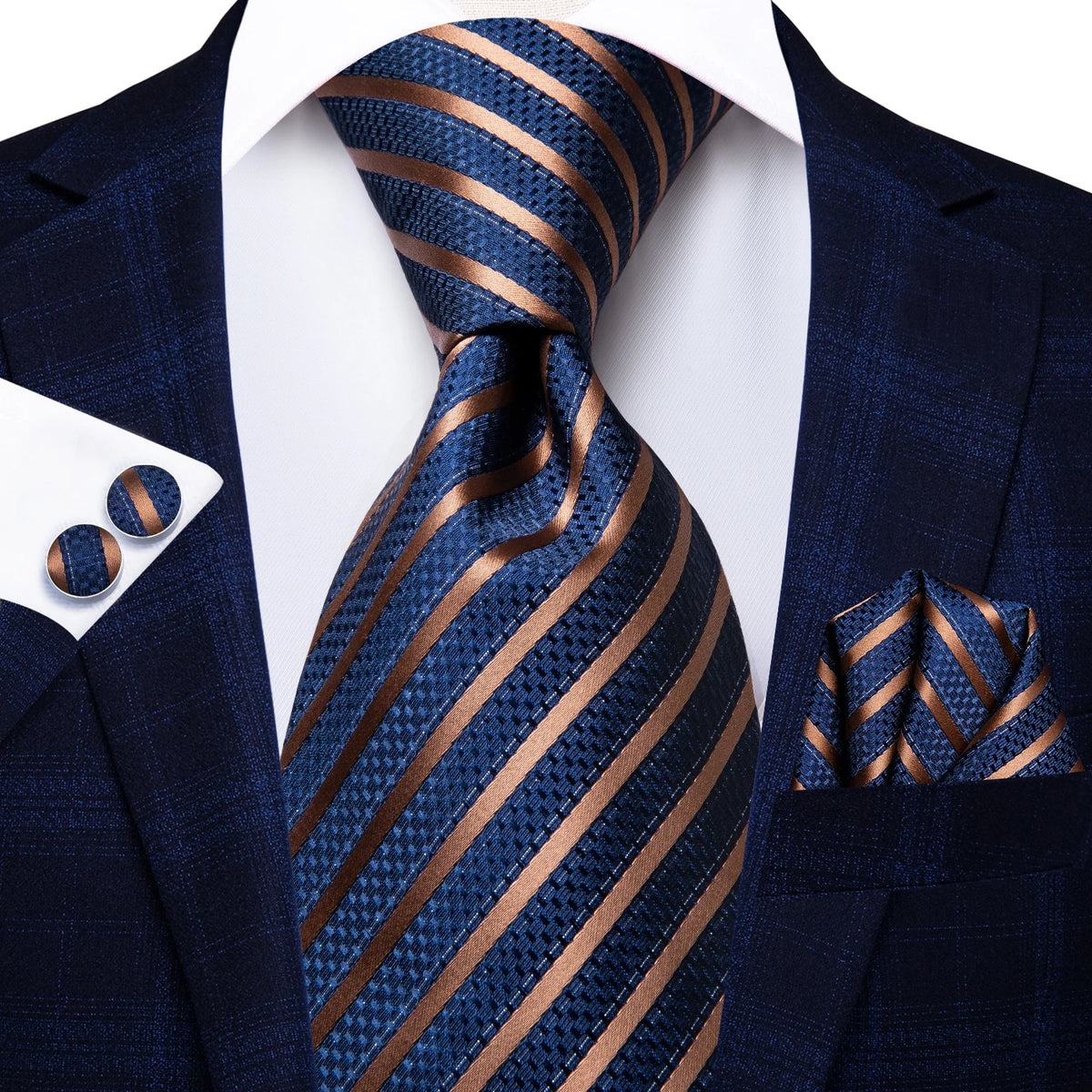 Ensemble cravate homme rayée – CLEVI Paris