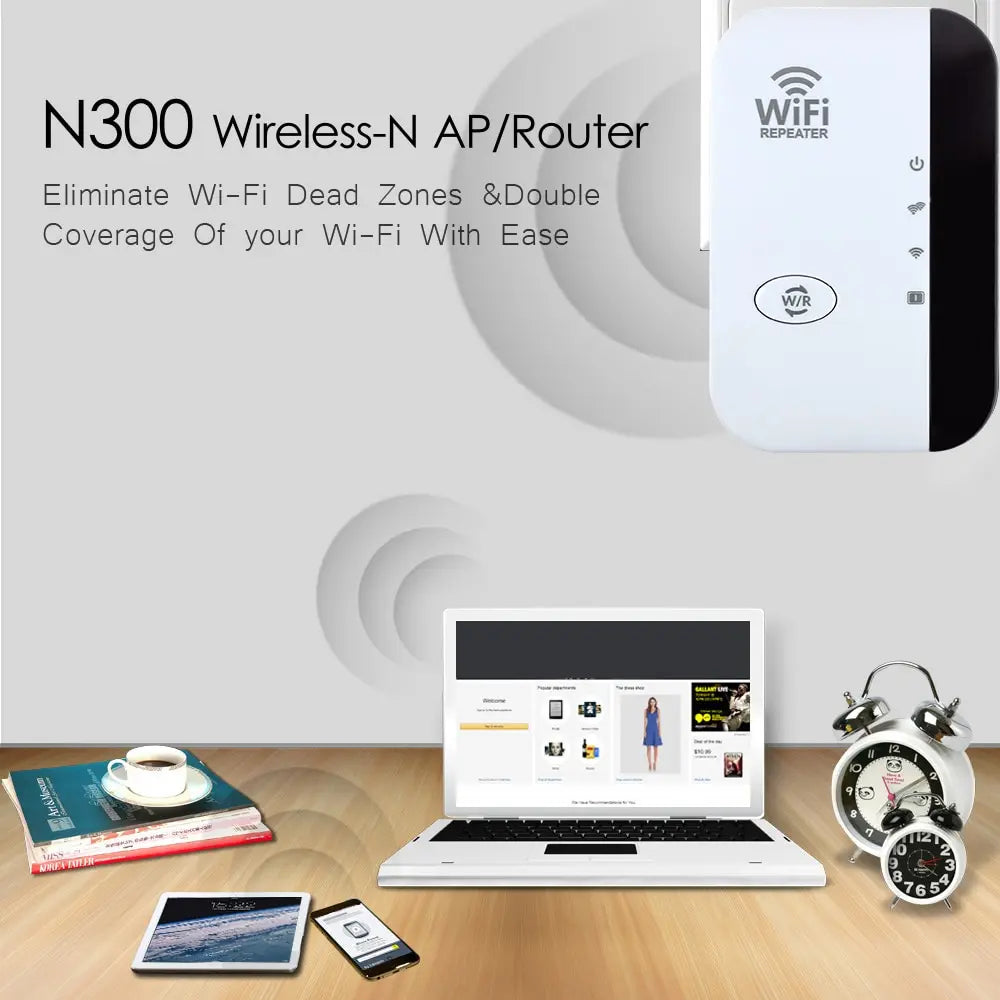 Répéteur WiFi 300 Mbps FENVI – Amplificateur Signal, Mode AP, WPS, Prise EU/US