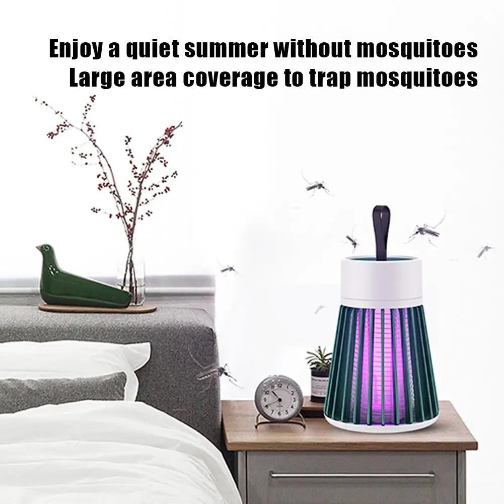 Lampe Anti-Moustiques UV 365nm 1200mAh USB Choc Électrique 360° Chambre & Camping – CLEVI Paris