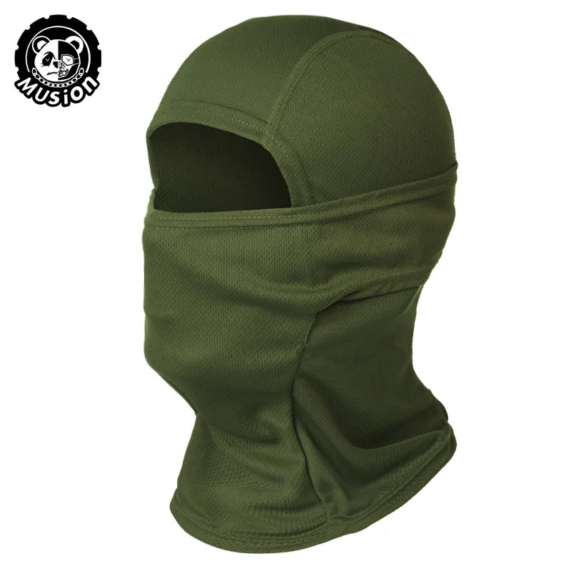 Cagoule Masque Facial Camouflage | Polyester Knit, Cyclisme, Ski, Chasse – CLEVI Paris