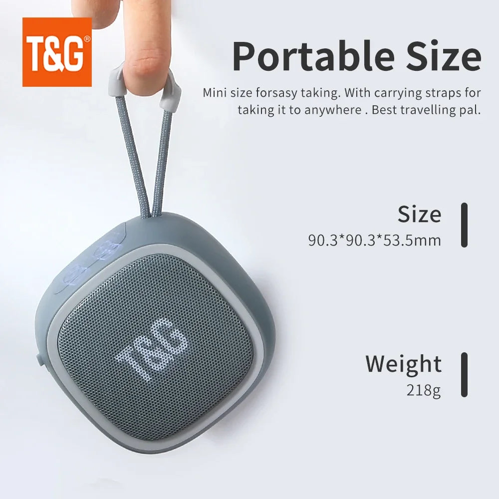 T&G TG659 Mini Enceinte Bluetooth 5.3 TWS HiFi Radio FM Carte TF – CLEVI Paris