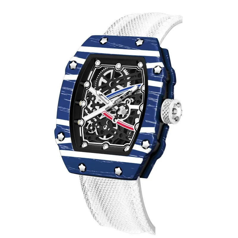 STARPERISH Montre Automatique Japonais Homme Tonneau Ultra-Fin Nylon Lumineux – CLEVI Paris