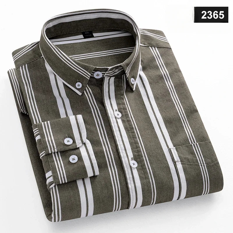 Chemise Oxford Homme Casual Manches Longues – CLEVI Paris