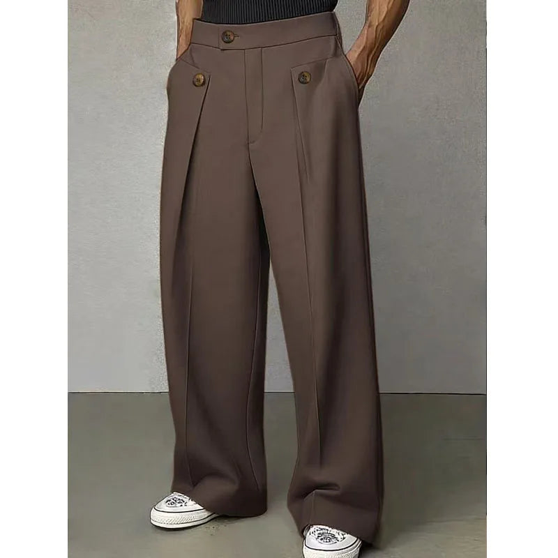 Pantalon de costume homme coupe large – CLEVI Paris