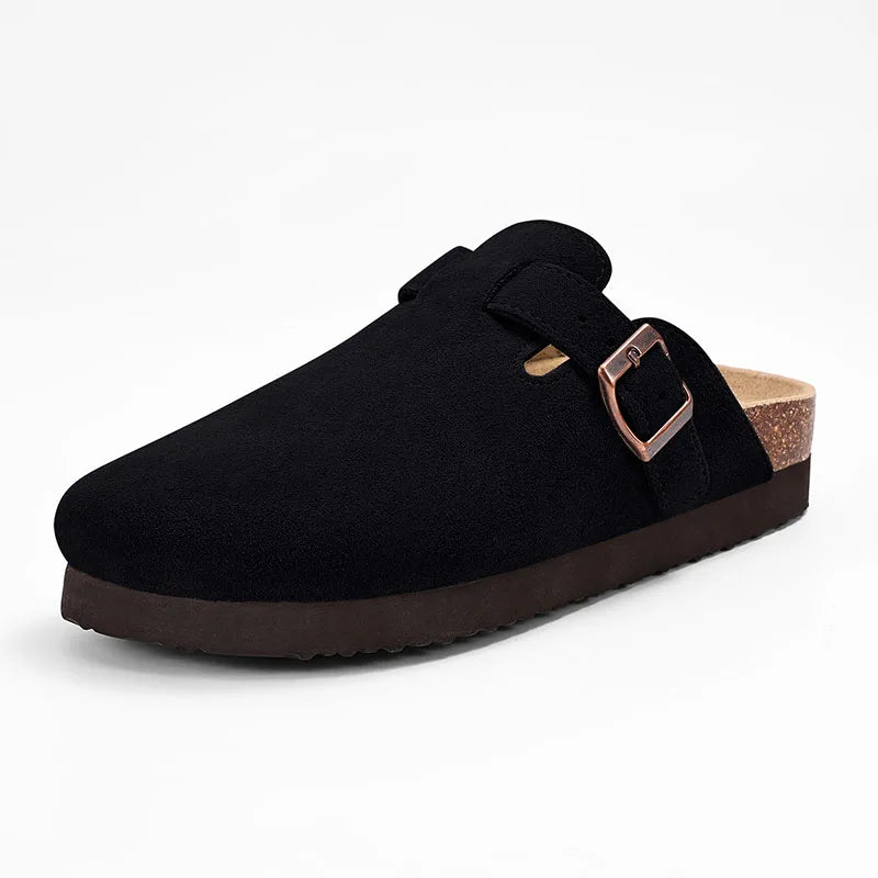 Chaussons Mules Suède Unisexe Semelle Liège & Support Voûte | 21 Coloris, Tailles 36-46 – CLEVI Paris