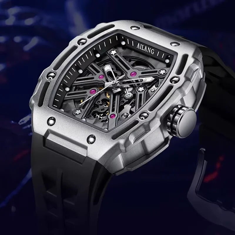 Daniel Gorman Montre Automatique Homme Tourbillon Squelette Saphir 5ATM – CLEVI Paris