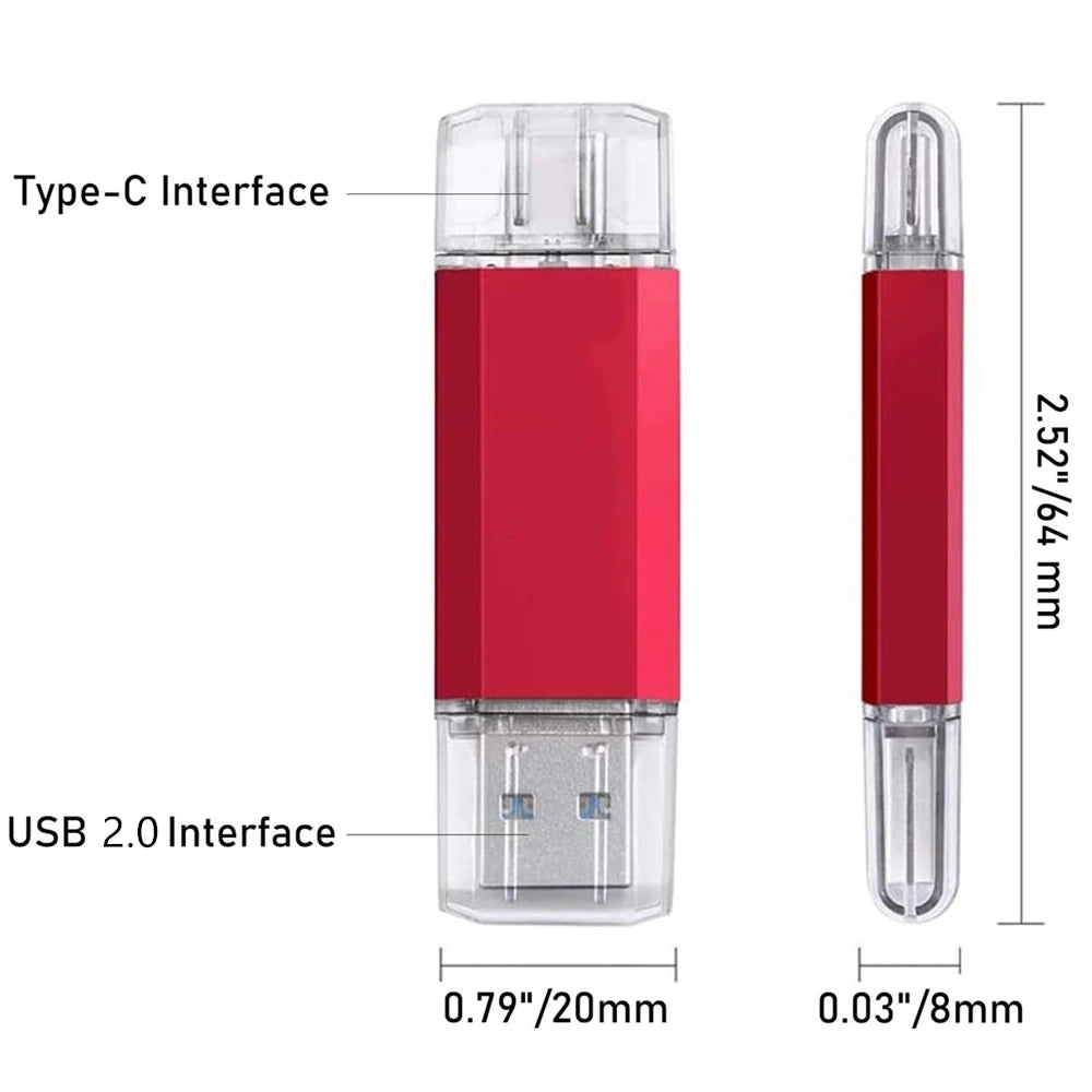 Clé USB 3.1 OTG BiNFUL Type-C iPhone 32Go à 2To Porte-Clés 4 Coloris – CLEVI Paris