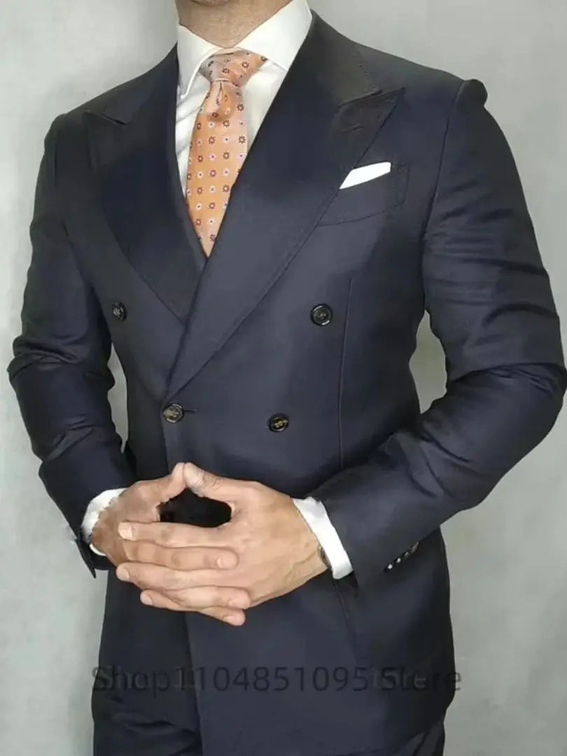 Costume homme croisé slim – CLEVI Paris