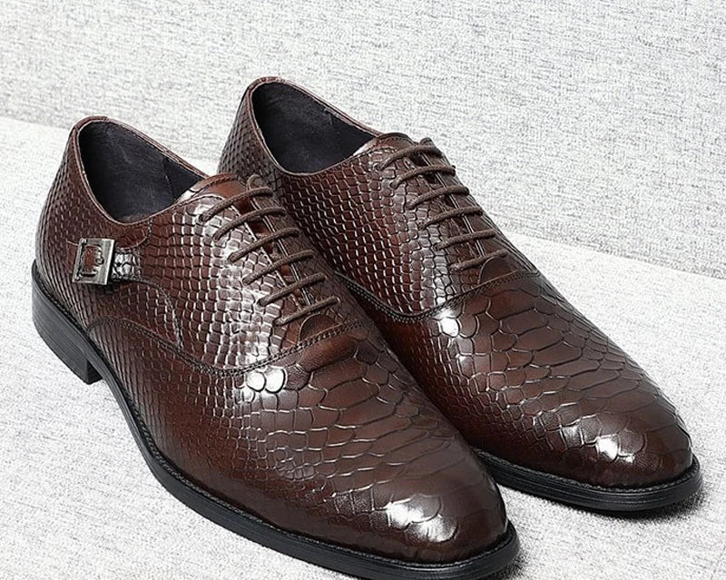 Oxford Bout Pointu Cuir Véritable Homme – Semelle Caoutchouc, 6 Coloris, Tailles 36-49 – CLEVI Paris