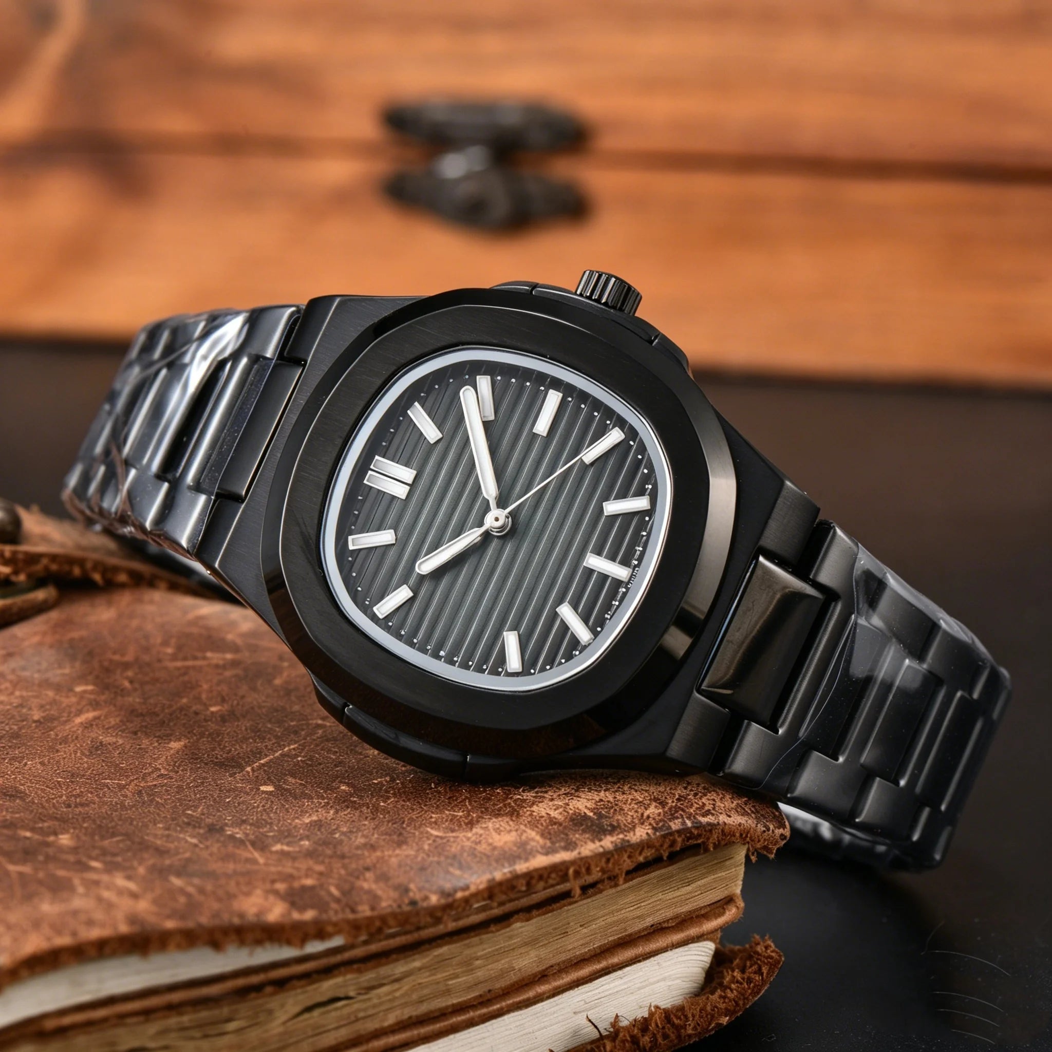 Montre Mécanique Homme Squelette Cadran Ouvert Acier 904L Bracelet Acier – CLEVI Paris