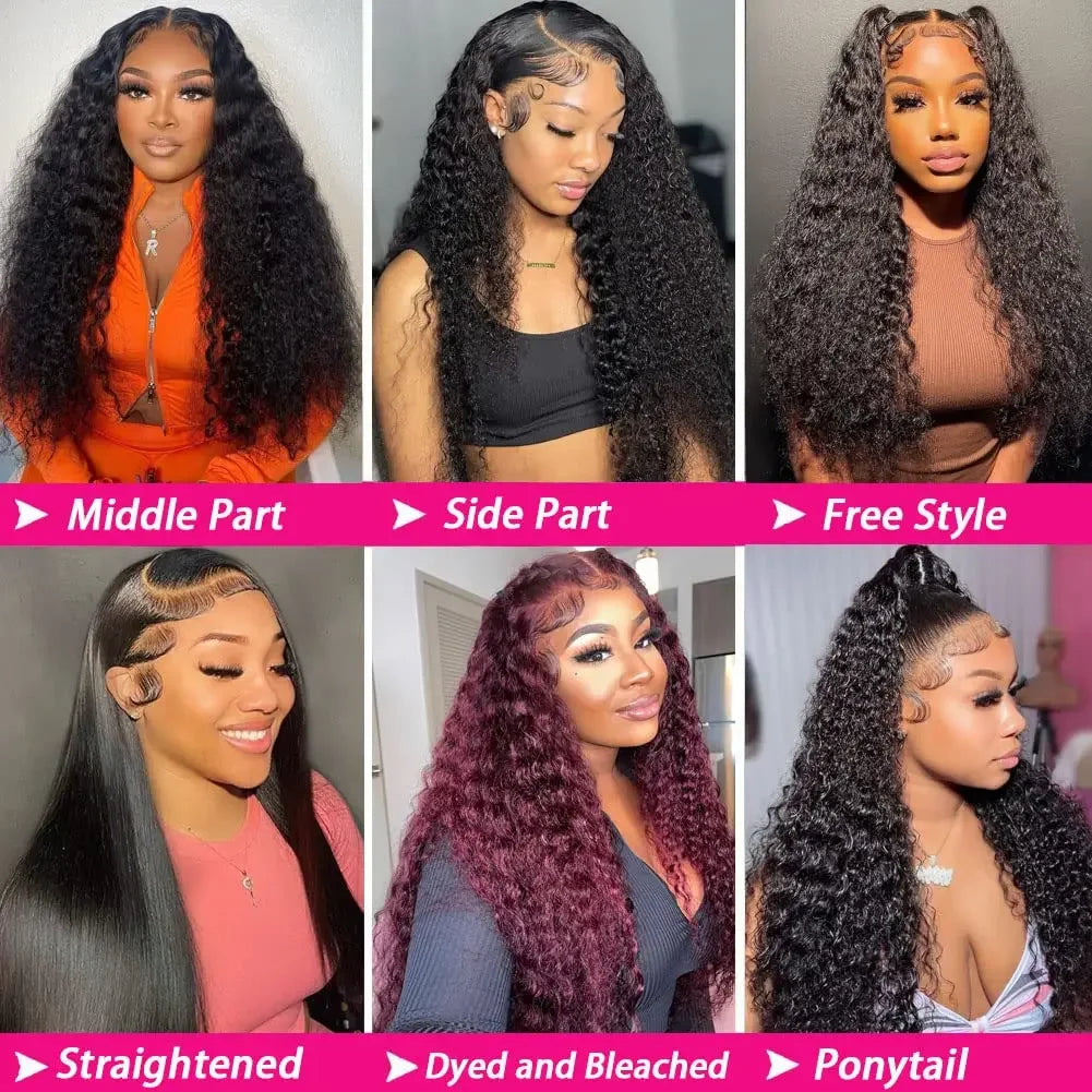 Perruque Deep Wave HD Lace Frontal Remy Naturelle Femme – CLEVI Paris